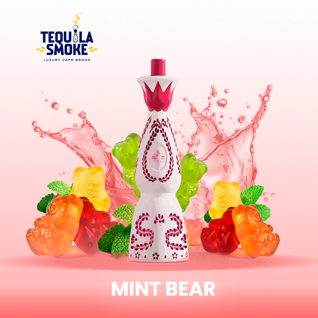 Tequila Smoke Vape Mint Bear 15,000 Puffs 5% Nicotine
