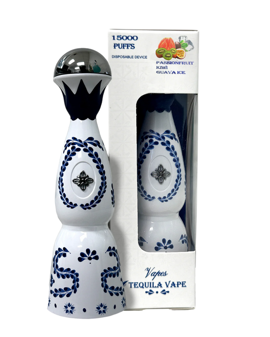 Tequila Smoke Vape Passionfruit Kiwi Guava Ice 15,000 Puffs 2% Nicotine