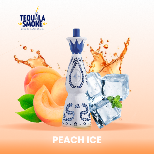 Tequila Smoke Vape Peach Ice 15,000 Puffs 2% Nicotine